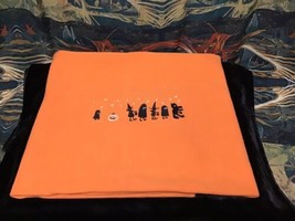 Vintage Gymboree Halloween Baby Blanket  Pumpkin Witch Ghost Moon - $148.50