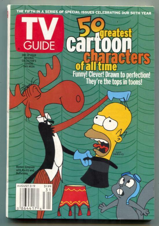 TV Guide August 3 2002- Tampa edition- 50 Cartoons - Books, Comics ...