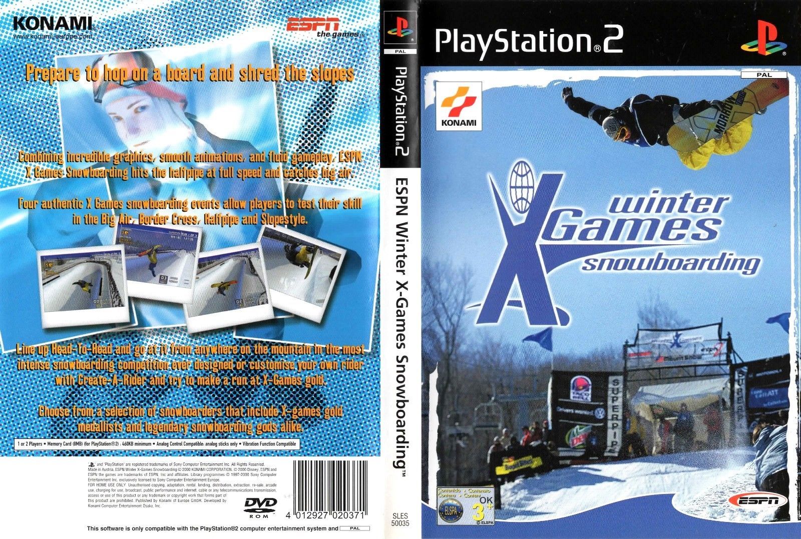 ESPN Winter XGames Snowboarding PS2 and 50 similar items