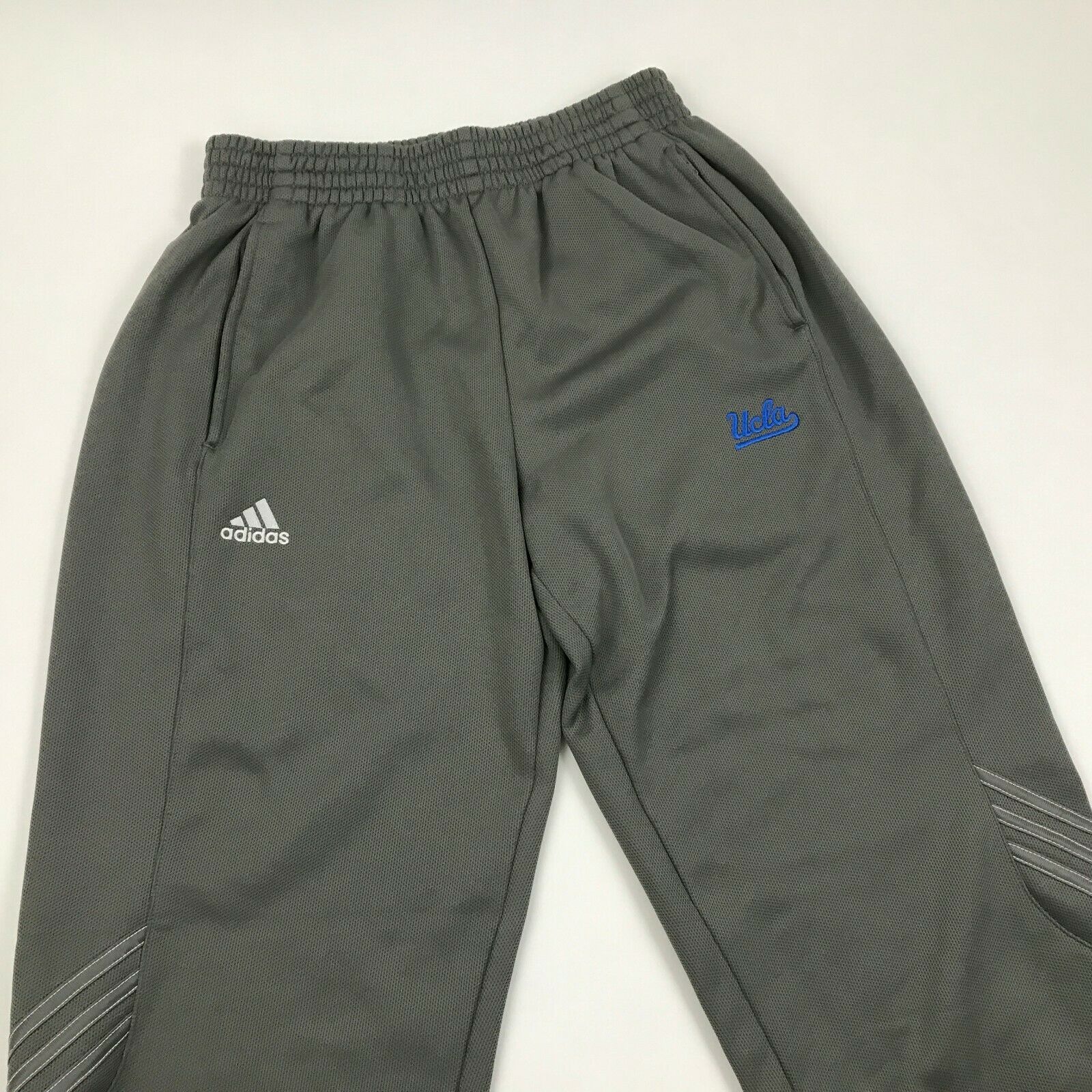 Adidas ClimaWARM Mens Sweat Pants UCLA Player Issue Warm Up Zip Pockets ...