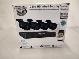 SALVAGE NightOwl 1080pHD Wired Security System Expandable System:4Wired ... - $49.50
