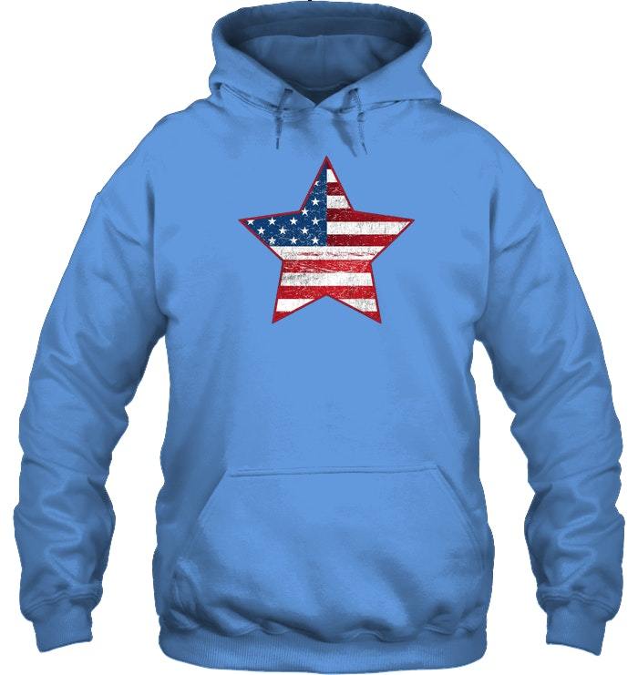 US Flag Star Patriotic Hoodie Stars Stripes - Hoodies & Sweatshirts