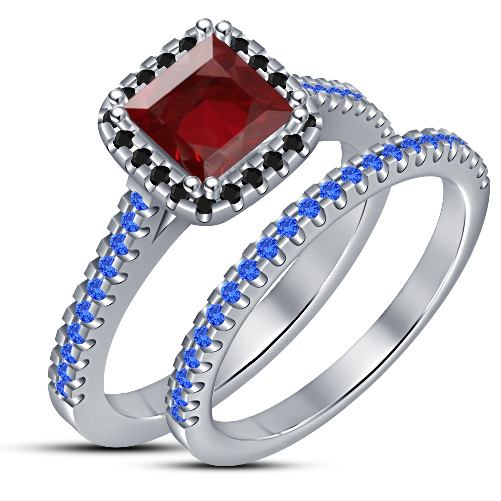 Mulan Disny princess Bridal Ring Superb MultiColor Bridal Engagement