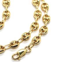 MASSIVE 18K YELLOW GOLD BIG MARINER CHAIN 5 MM, 20 INCHES, ITALY MADE NECKLACE image 4