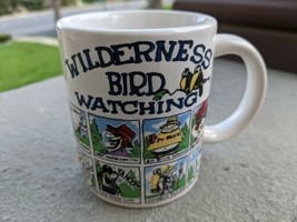 Bird Watching Party Mug Black Coffee Cup Yellowstone National Park  - $14.90