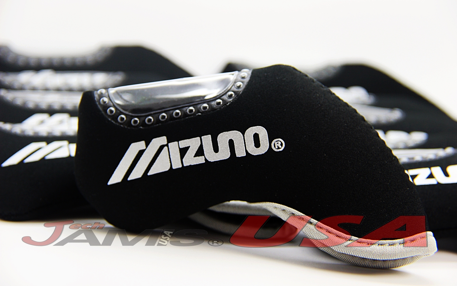 MIZUNO Golf Iron Head Covers 10pcs set BLACK Color Headcover Club USA