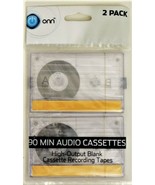 90 Minute audio Cassettes High-Output Blank Cassette Recording Tapes (6) - $6.99
