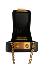 Marc Jacobs Black Lambskin Leather Gold Polka Dot Phone Crossbody Bag Purse image 9