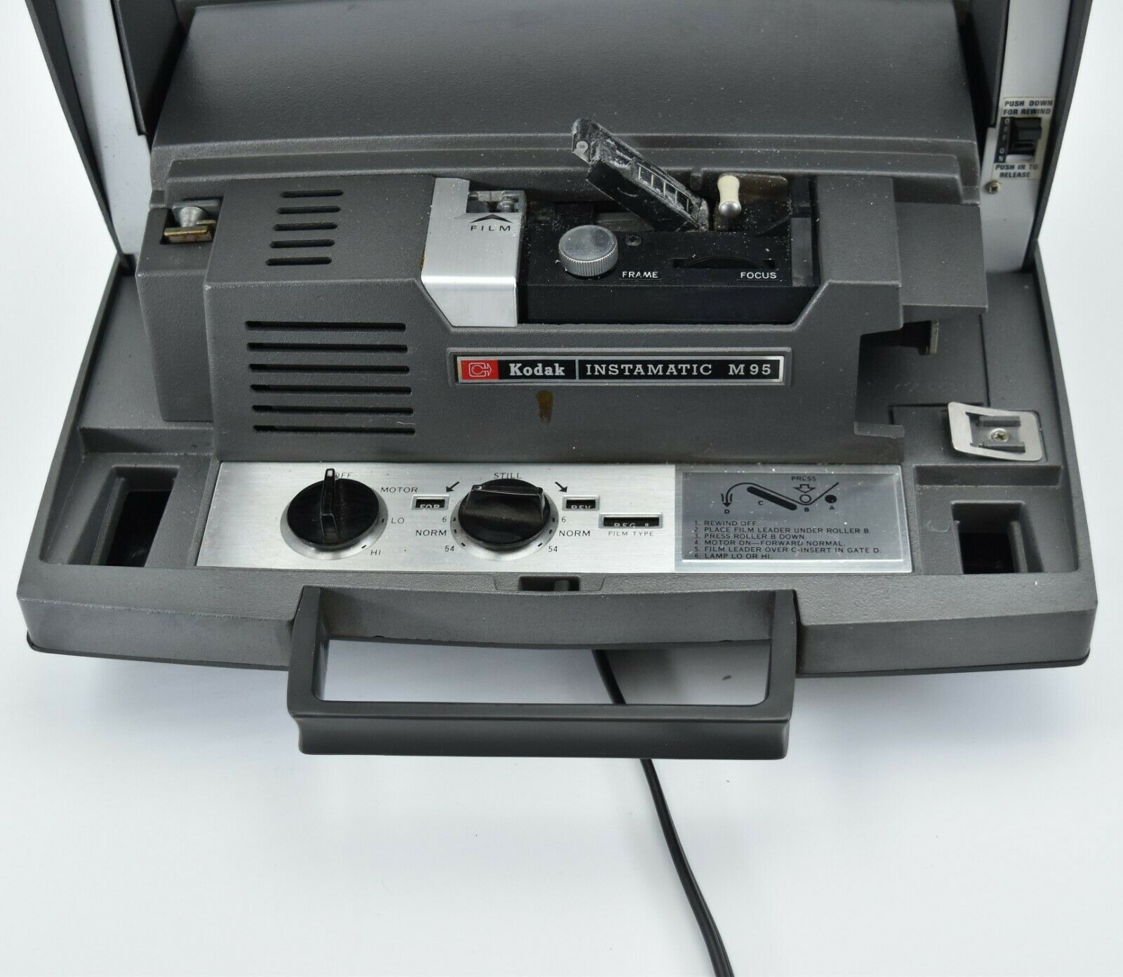 Vintage Kodak Instamatic Model M95 Super 8 Film Movie Projector *PARTS