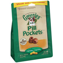 Greenies Pill Pockets Dog Treats Chicken Flavor Capsule 60 Count 15.8 oz - $57.77