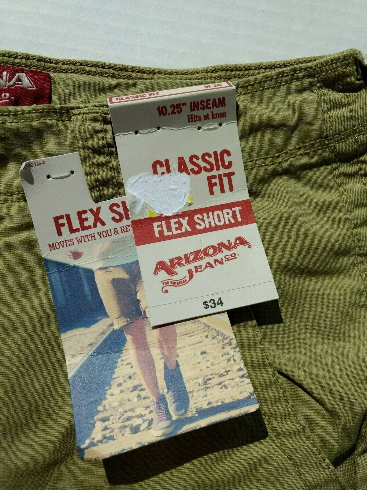 arizona mens chino short