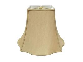 Royal Designs Flare Bottom Square Bell Lamp Shade, Antique Gold, 8" x 14" x 11" - $59.95