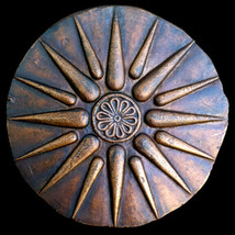 Ancient Macedonian Star Sun Royal Symbol Vergina Greek Sculpture plaque - $24.74