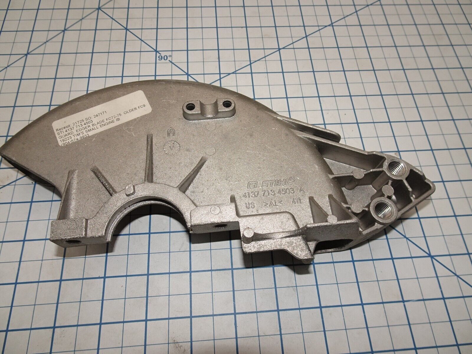 Stihl 4137 713 4503 Edger Blade Guard Deflector OEM NOS Lawn Mower Parts