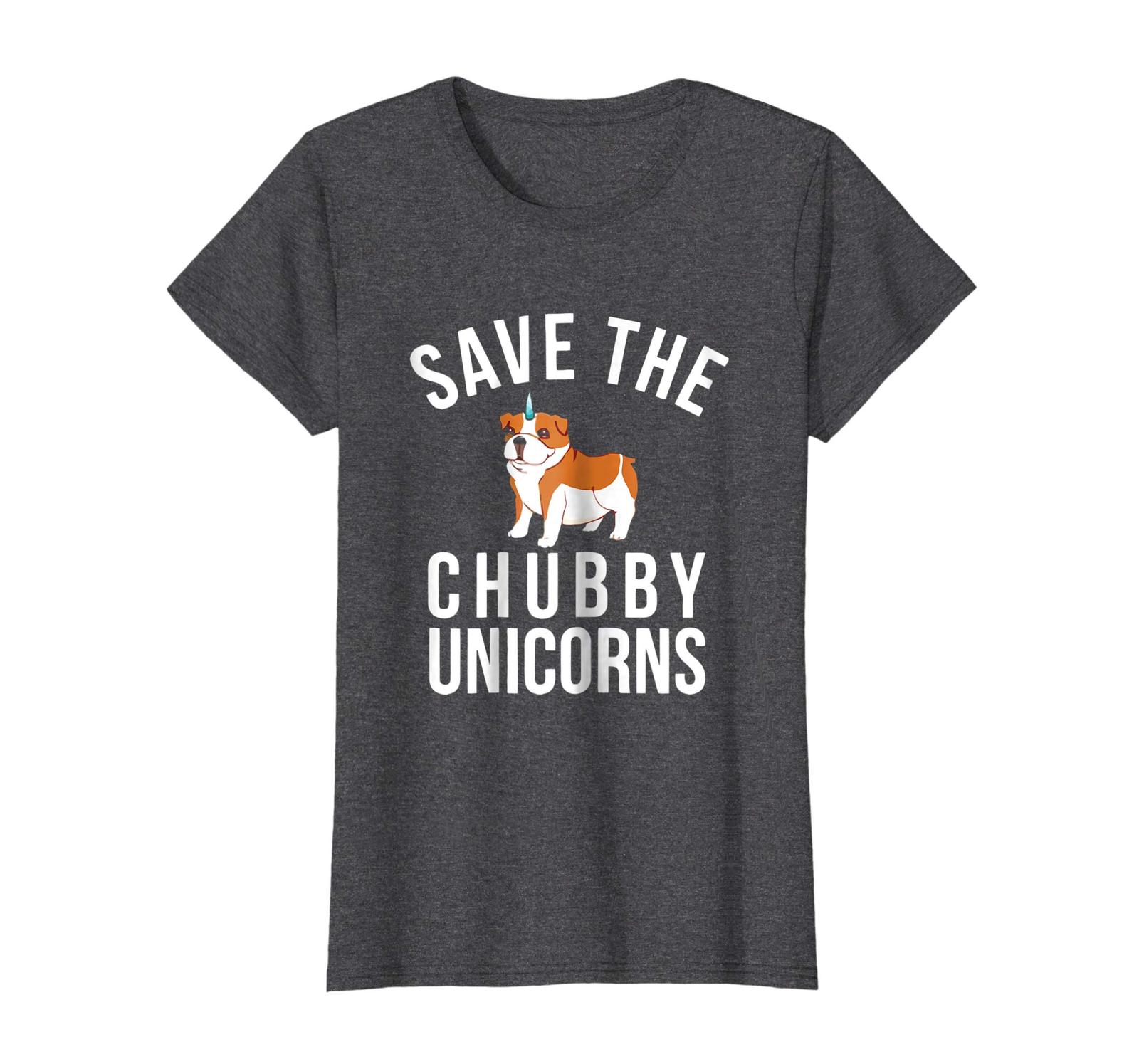 Dog Fashion - Save The Chubby Unicorns T-shirt English Bulldog Shirt Wowen