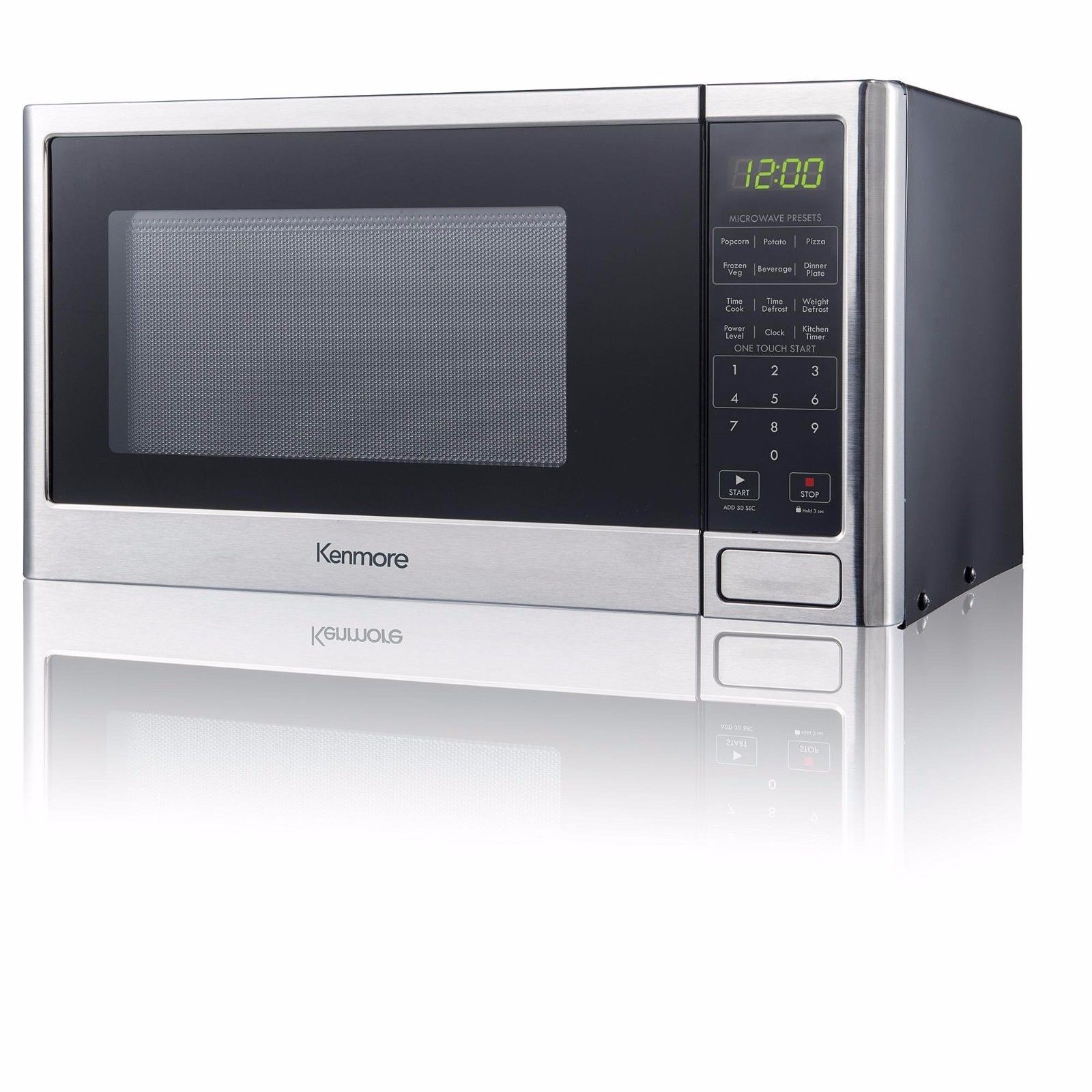 Kenmore 0.9 cu.ft. StainlessSteel Countertop Microwave Oven warm Up