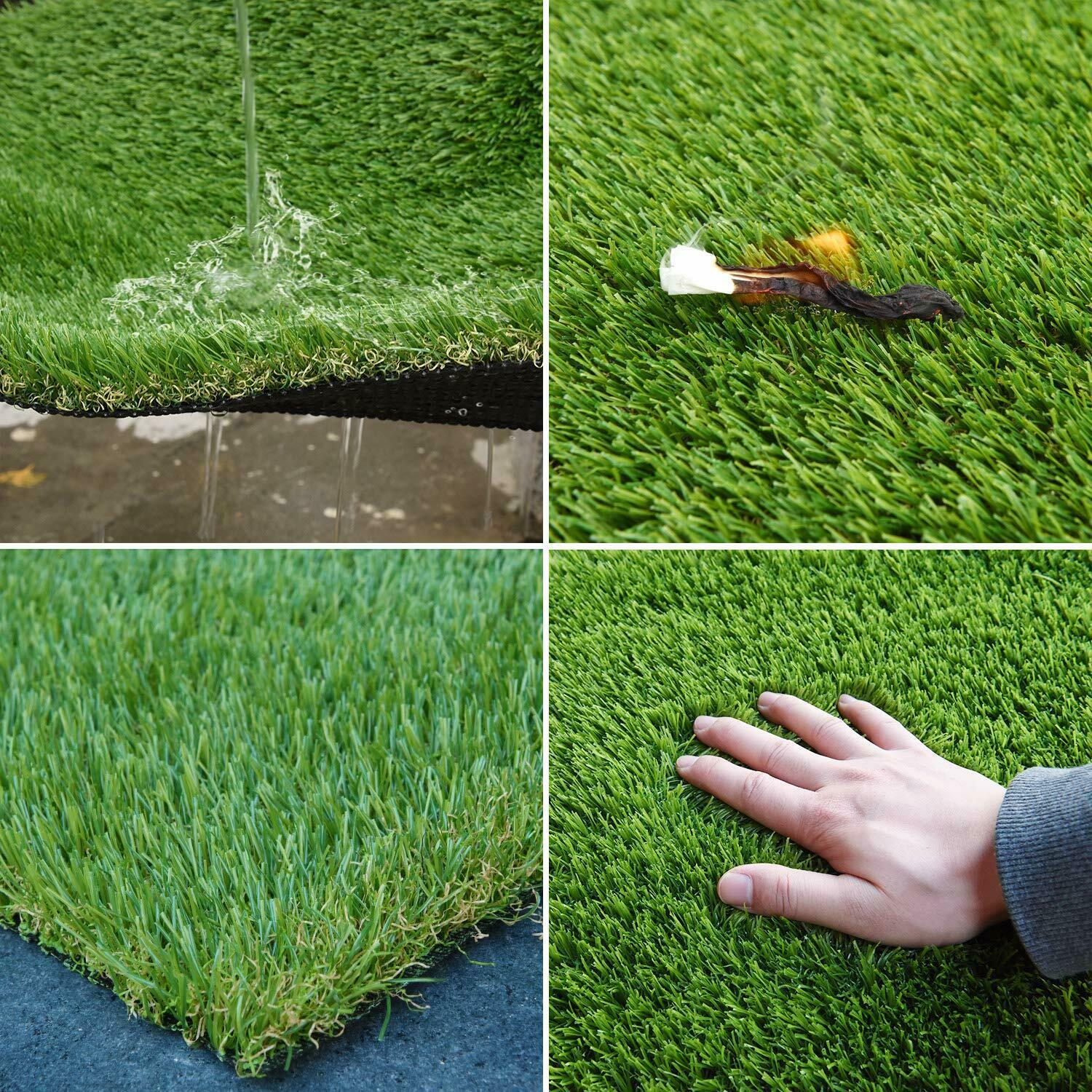 RoundLove Artificial Grass Turf Patch Tone Synthetic Grass Mat w