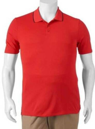 Mens Big Tall Golf Polo FILA Red Short Sleeve Tru Dry Classic Shirt $48-sz 2XLT