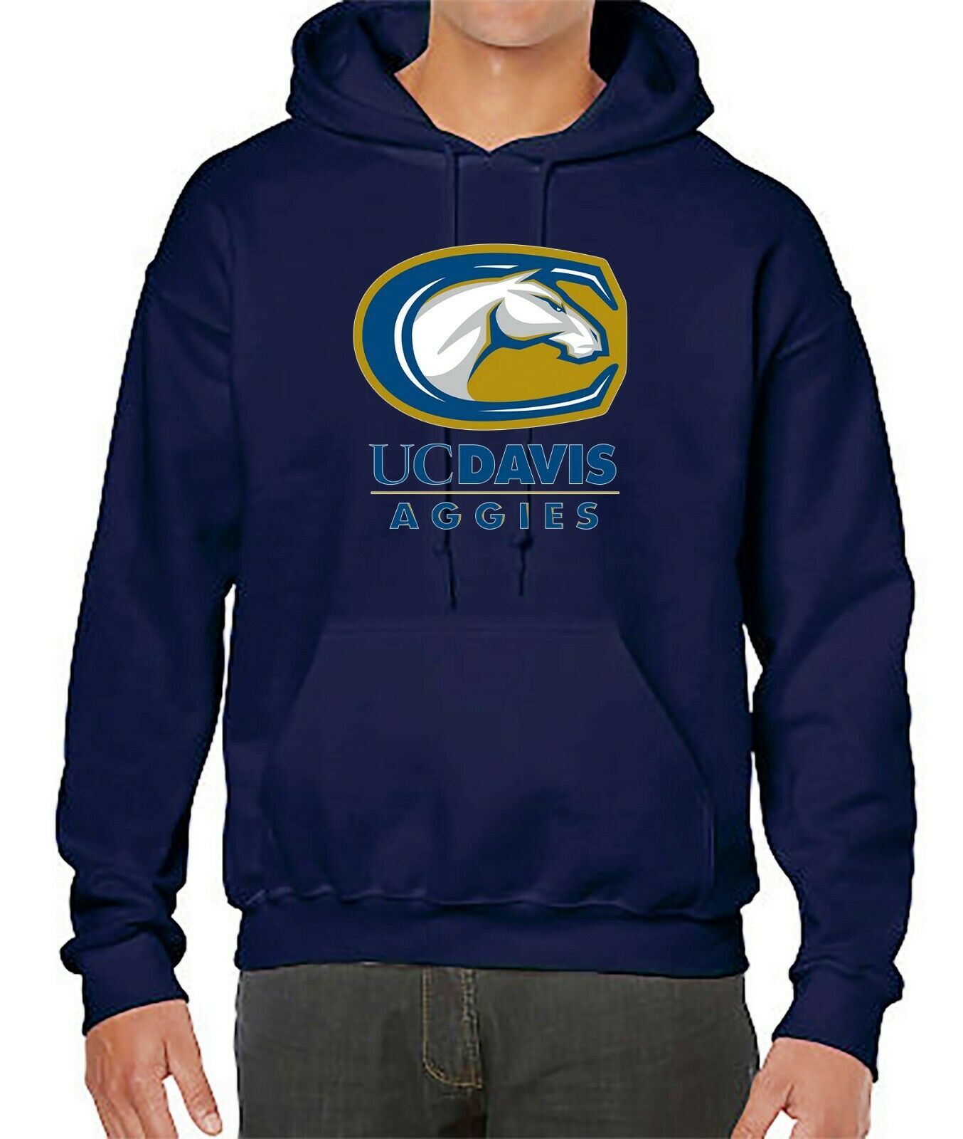 NCAA Basketball team hoodie - sweater with UC Davis logo - comfort ...