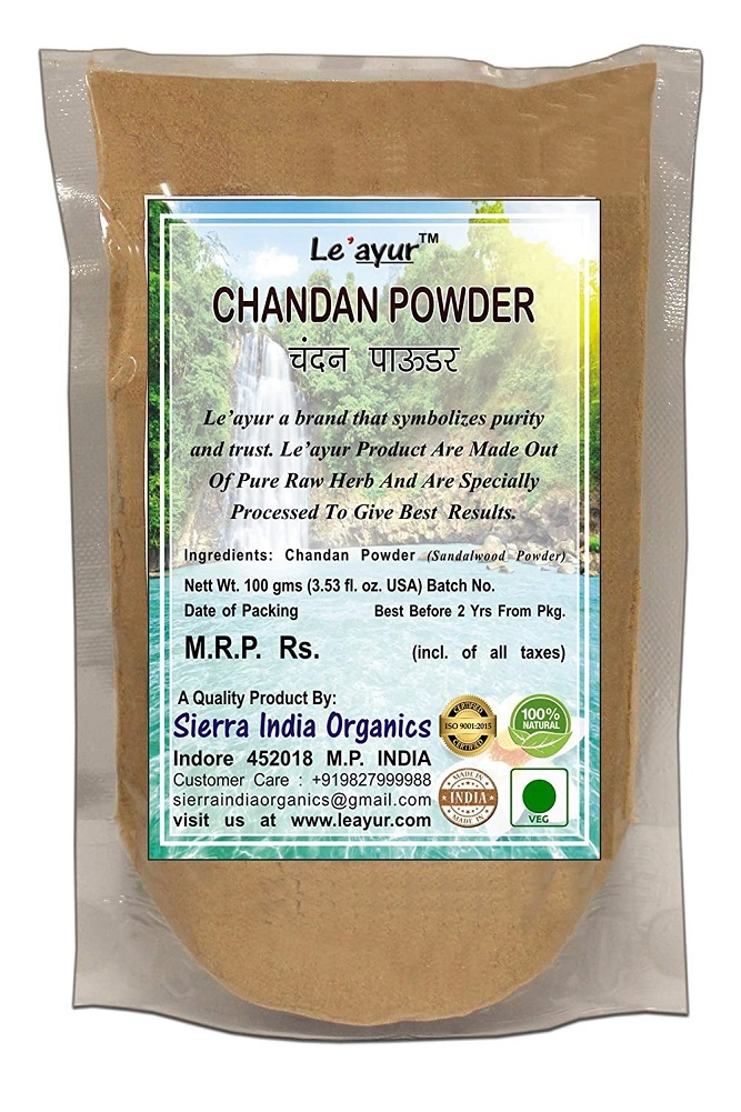 Le'ayur Chandan (Sandalwood) Powder 100 Gms