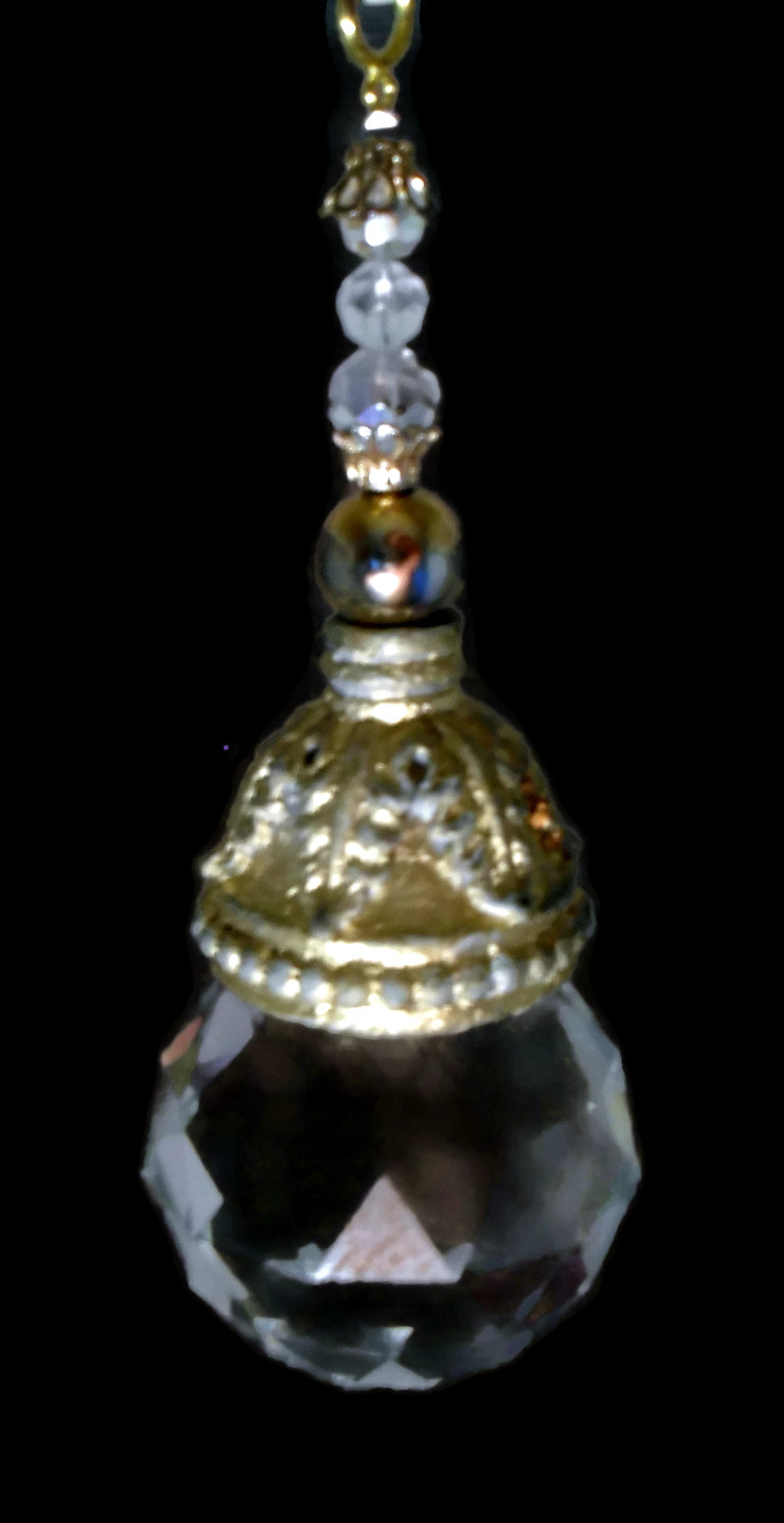 FACETED Clear CRYSTAL Prism Sphere Feng Shui Prisms