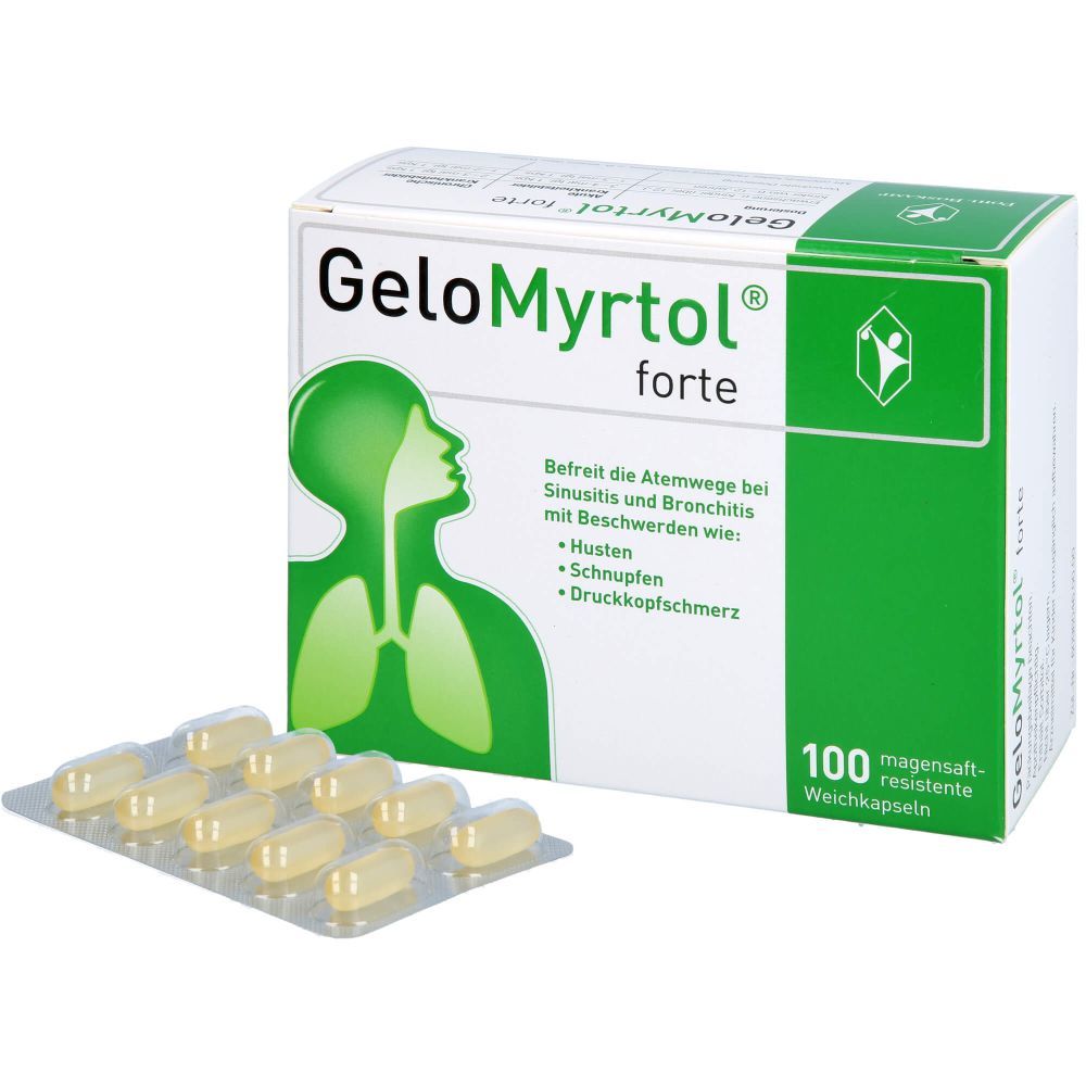 100 Tablets GeloMyrtol forte/Chronic Bronchitis and Acute Sinusitis ...