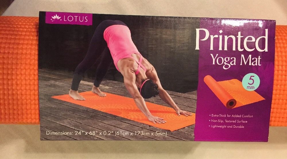 lotus printed yoga mat