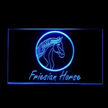 210257B All-grass Protective majestic Friesian Horse Model Gift LED Light Sign - $21.99