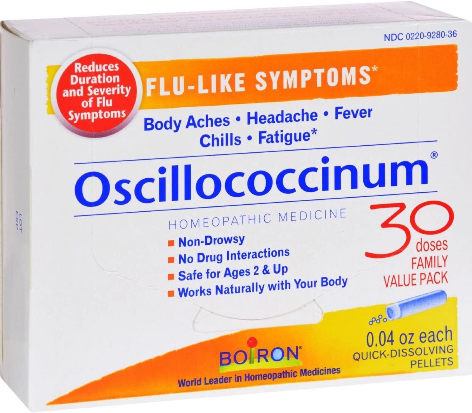 Oscillococcinum 30 Doses Homeopathy For Cold and Flu -  Boiron