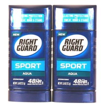 2 Ct Right Guard 2.6 Oz Sport Aqua 48 Hr Long Lasting Antiperspirant Deodorant
