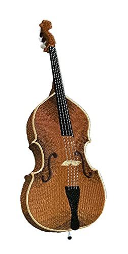 Musical Instruments [ Upright Bass ][Custom and Unique] Embroidered Iron on/Sew