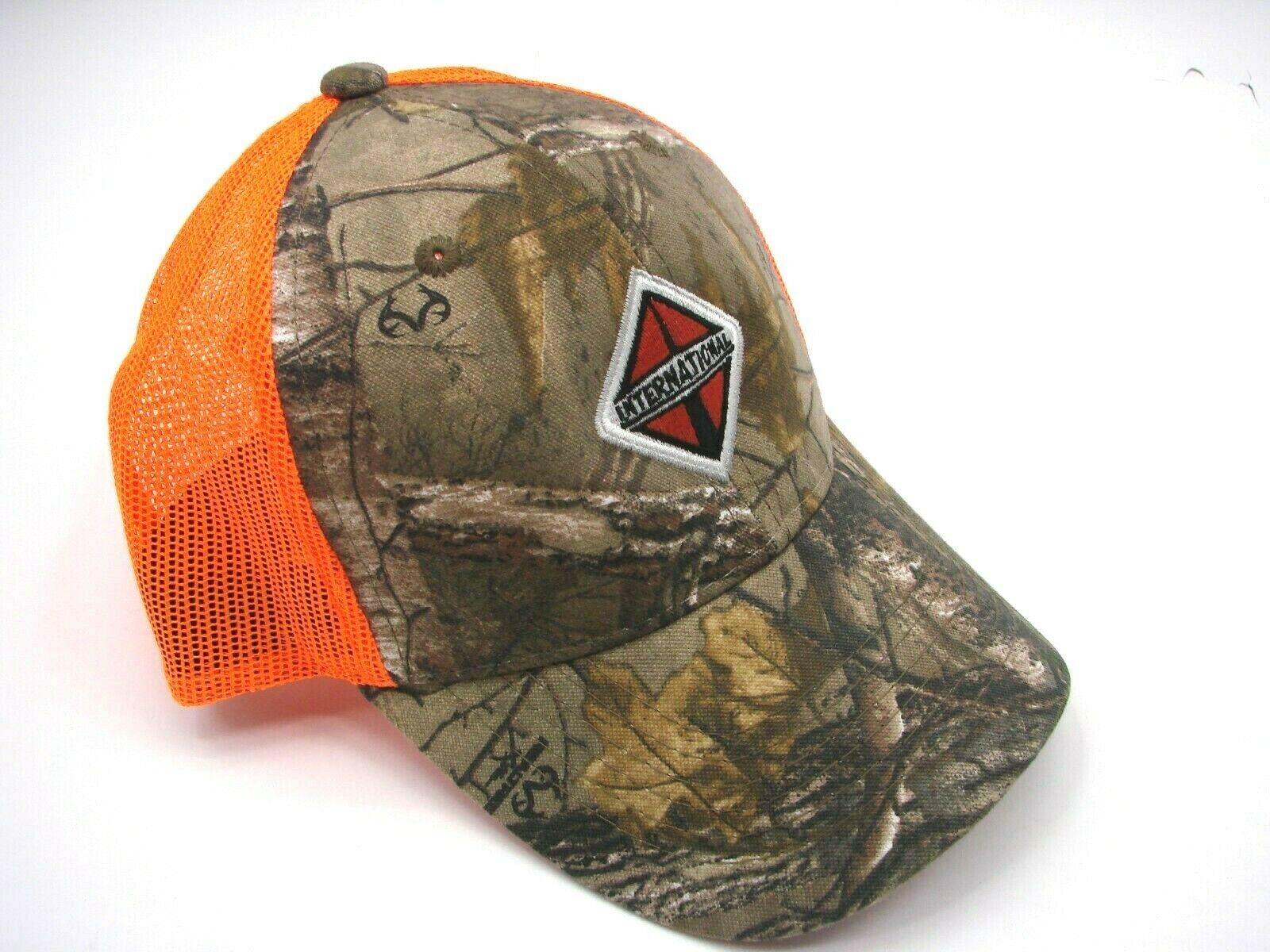 orange camo trucker hat wholesale