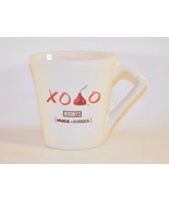 Hershey&#39;s Hugs &amp; Kisses Hot-Chocolate Oval Coffee Mug Cup XOXO - $11.87