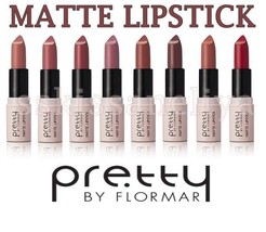 MATT Lipstick Pretty by Flormar Long-lasting Diferent Colours 4g - $6.79