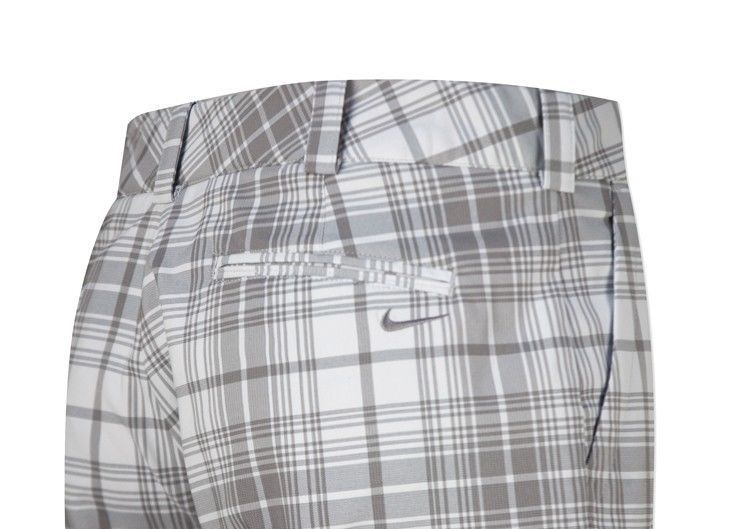 nike golf tartan trousers