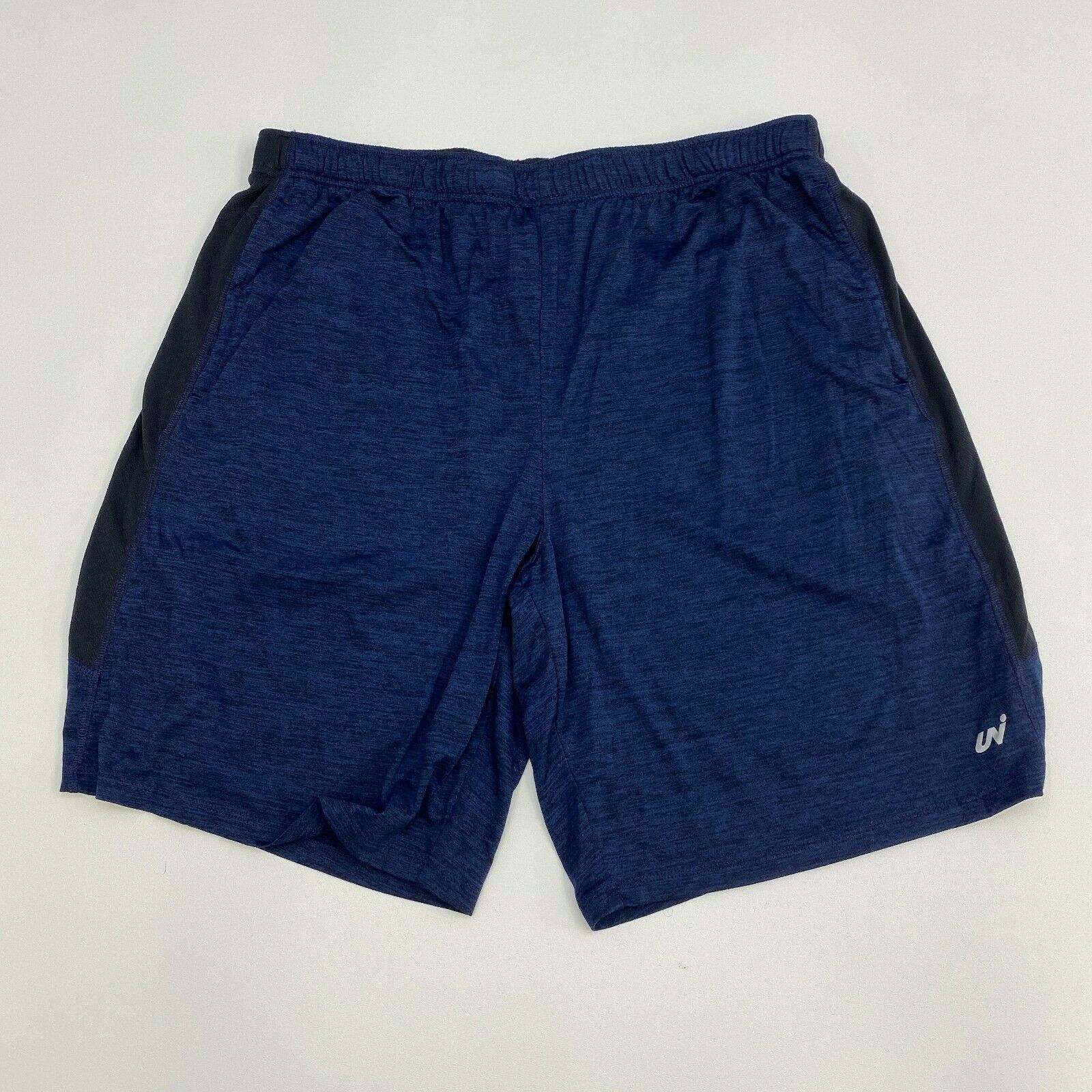 Unipro Athletic Shorts Mens XXL Qwick Dry Blue Casual Workout - Shorts