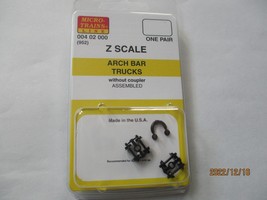 Micro-Trains Stock # 00402000 (952) Arch Bar Trucks, without Coupler Z Scale image 1