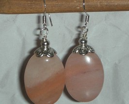 AMAZING 18X25MM BRAZILLIAN AVENTURINE EARRINGS  - $27.99