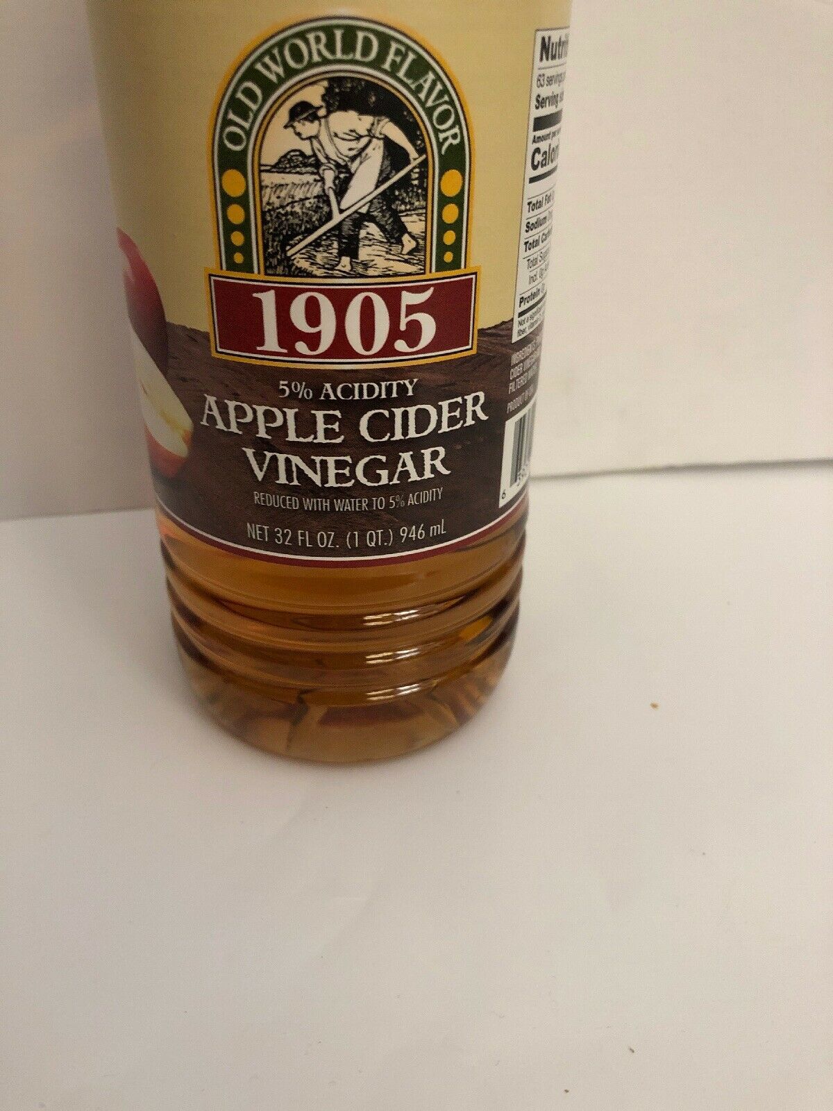 Apple Cider Vinegar 32 oz Bottle W 5 Acidity By Old World Flavor 1905