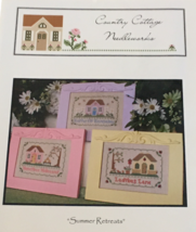 Country Cottage Needleworks Counted Cross Stitch Pattern Summer Retreats House  - $11.99