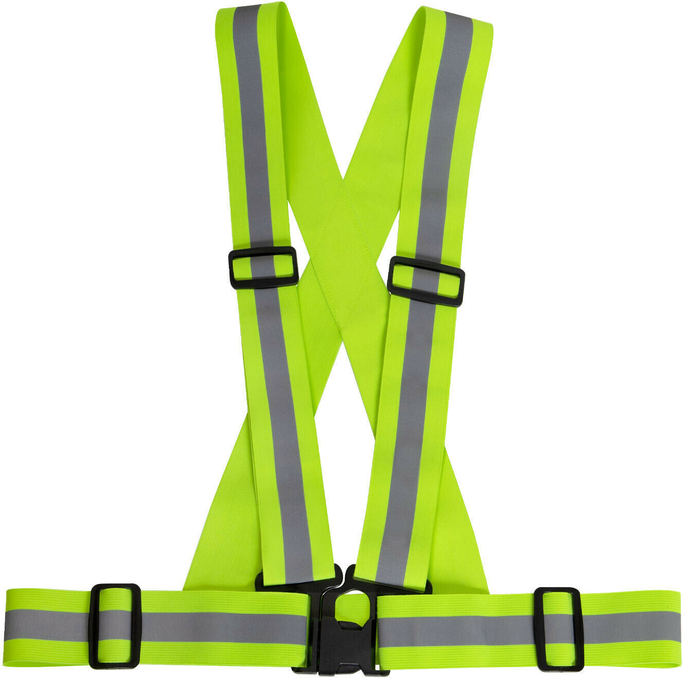 Safety Green High Visibility Reflective Elastic PT Harness Belt
