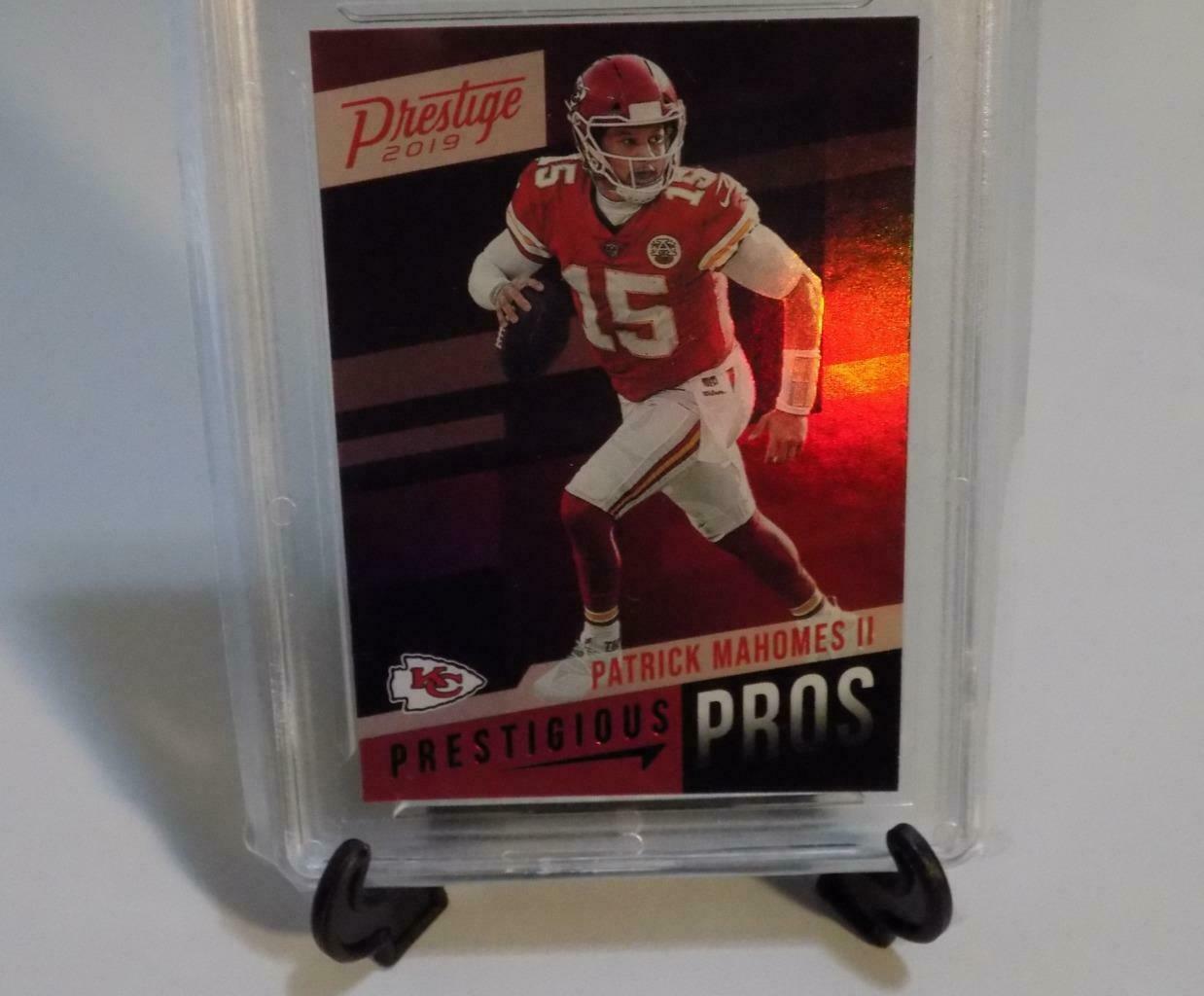 2019 Prestige Patrick Mahomes Prestigious Pros Blue Parallel Card 1st ...