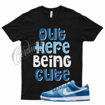 BLK CUTE T Shirt for Nike Dunk Low Dark Marina Blue Dutch Powder Racer 1 UNC - $25.64+