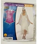 Rubies Angel Woman&#39;s M Halloween Costume White Dress Sash Silver Headpiece - $18.88