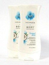 2 Bottles FDS 10 Oz Intimate Plus Body Coconut Milk Safe Gentle Cleansing Wash