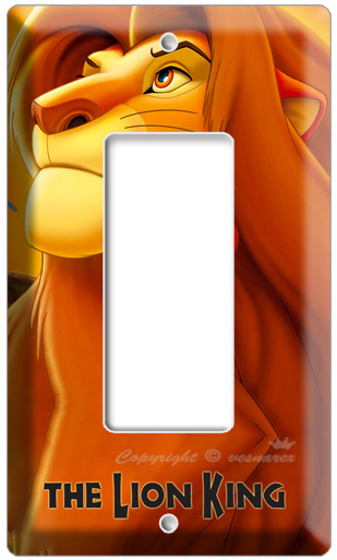 NEW LION KING ADULT SIMBA DISNEY 3D MOVIE SINGLE DECORA LIGHT SWITCH PLATE COVER