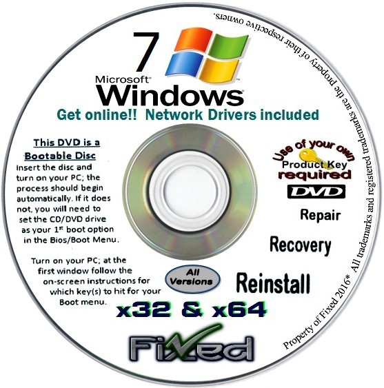2009 windows 7 recovery disk download 64 bit