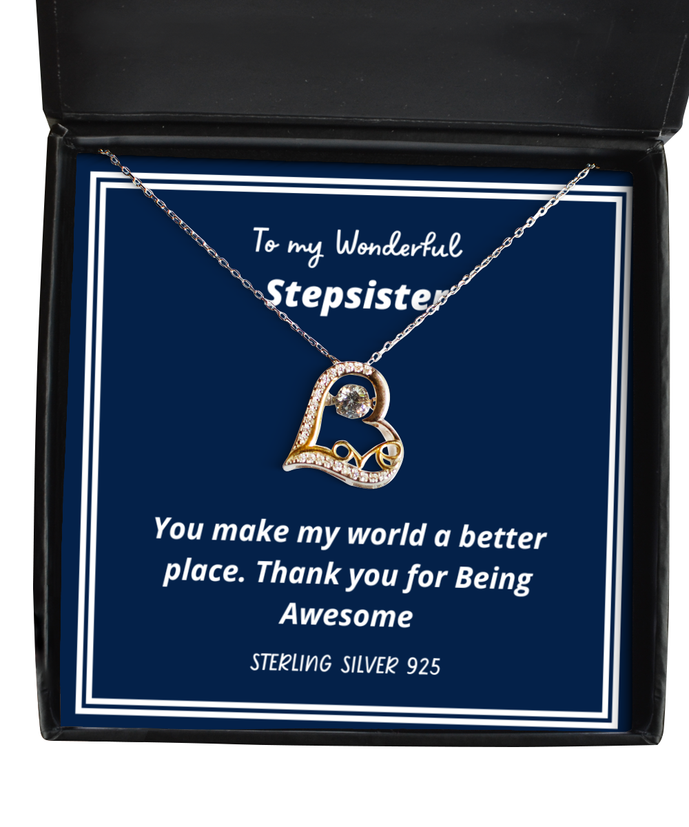 To my StepSister,  Love Dancing Necklace. Model 64035