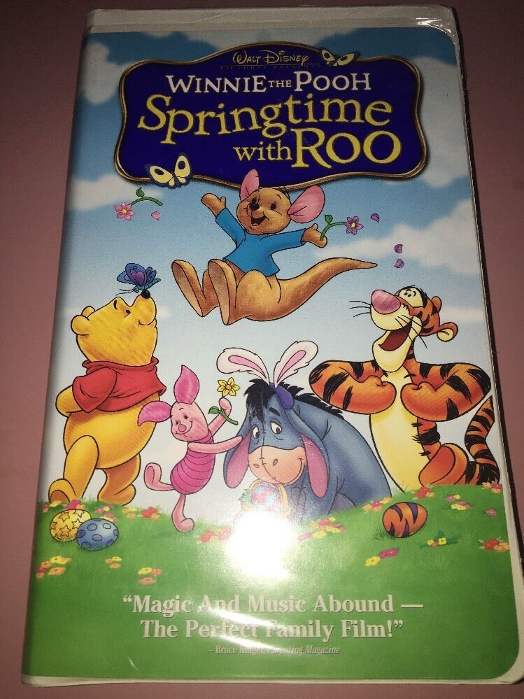 Disney's WINNIE THE POOH - SPRINGTIME WITH ROO VHS TAPE Spring Time ...