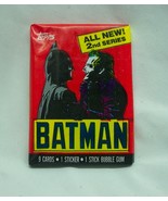 Vintage 1989 TOPPS BATMAN Movie Unopened Wax Pack of Cards THE JOKER 2nd Series - $12.38